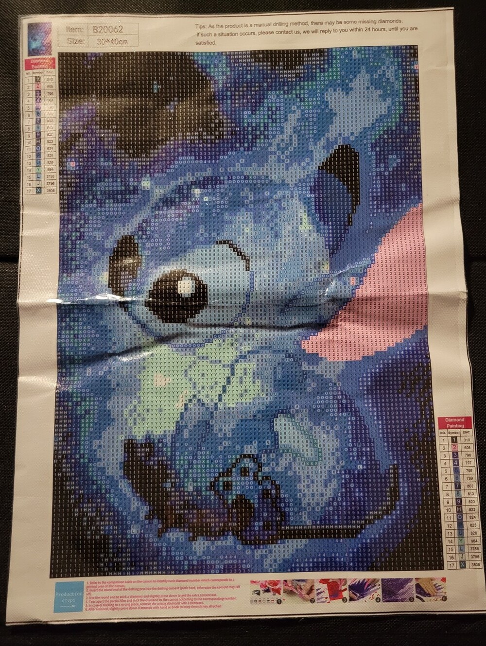 Stitch Diamond Painting Kits for Adults 12 x 16 inch (NWT)